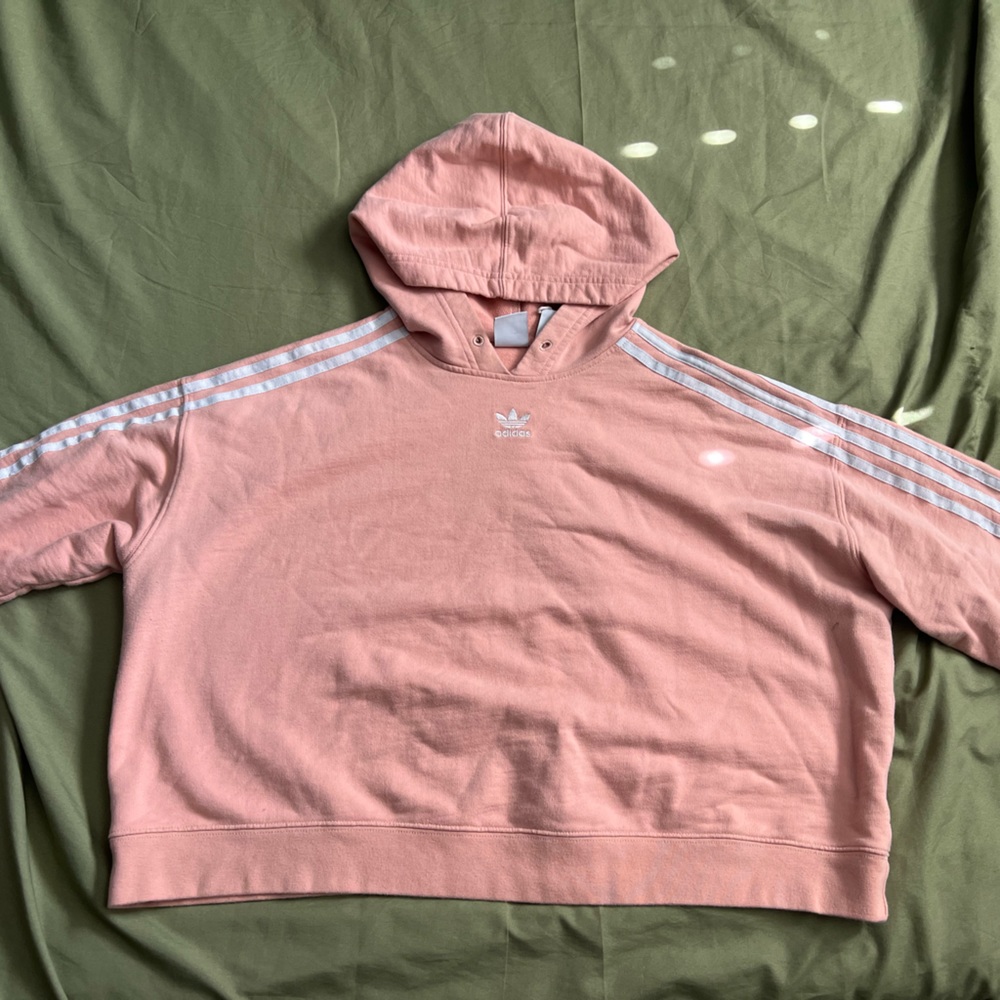 Adidas Crop Sweater, pink.